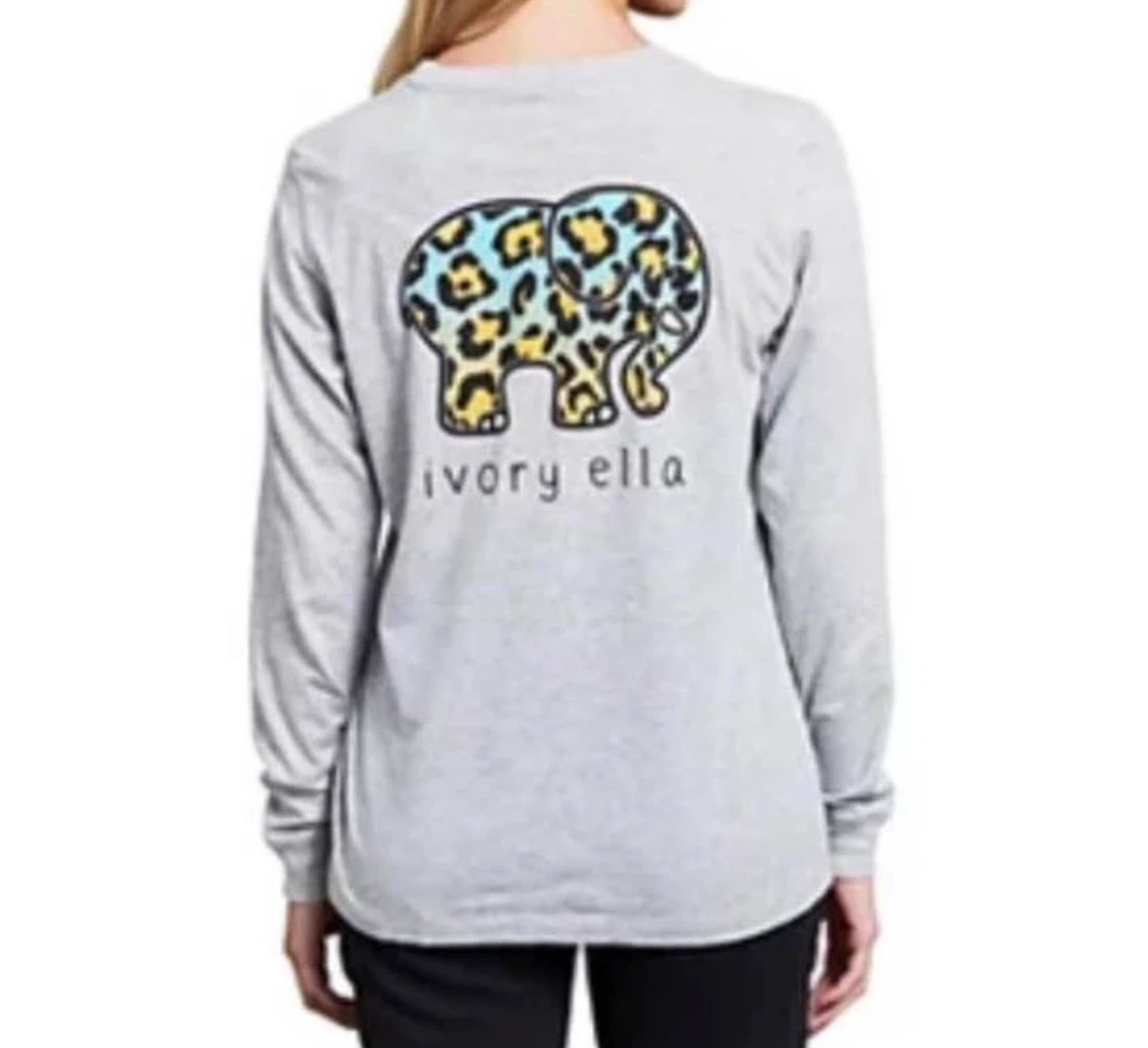 Ivory Ella Electric Leopard Heritage Long Sleeve Tee