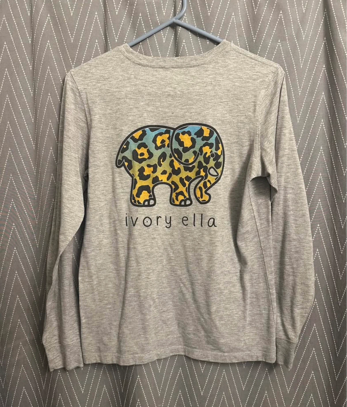 Ivory Ella Electric Leopard Heritage Long Sleeve Tee - photo 2