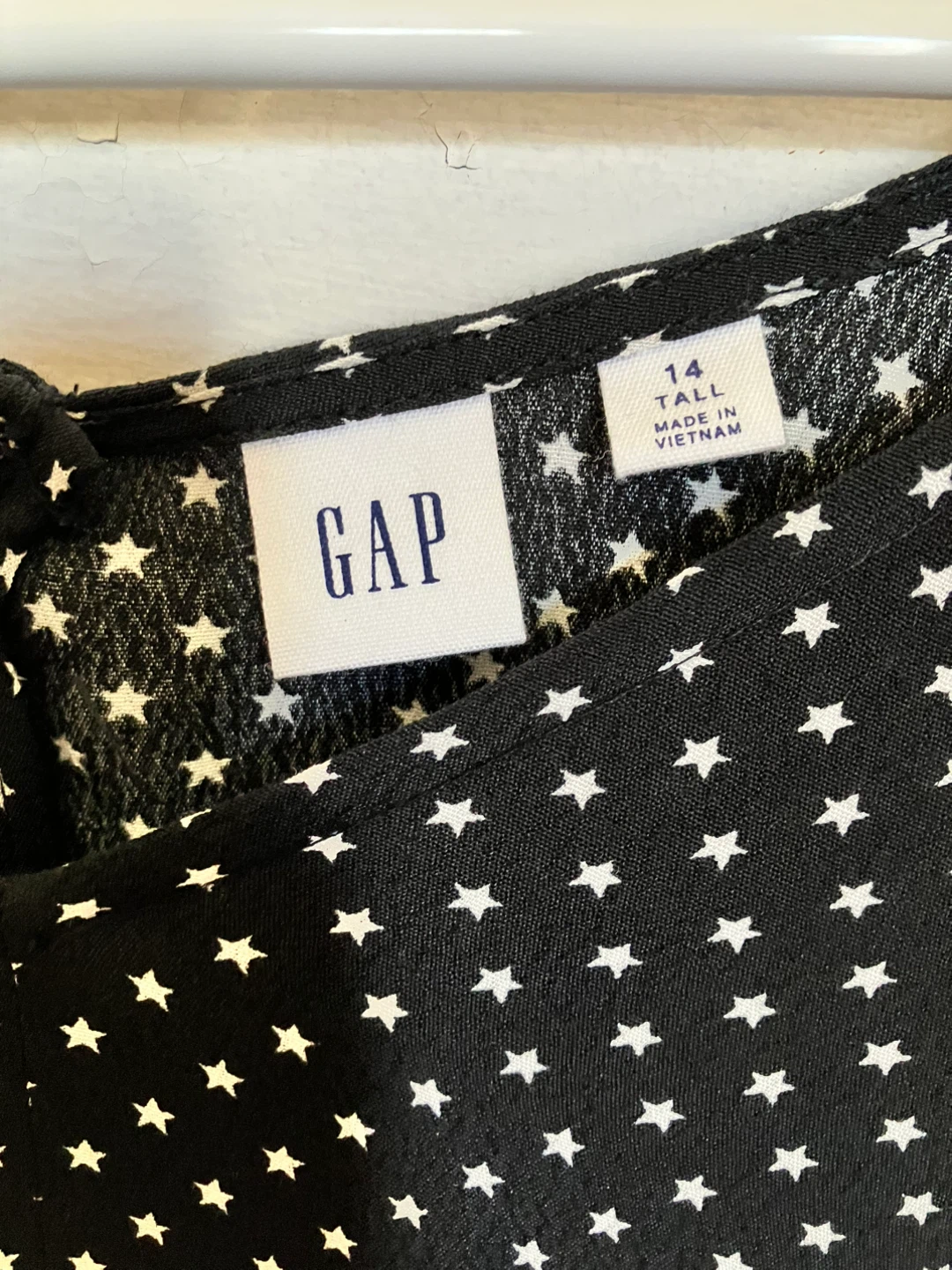 Gap Black Star Print Long Sleeve Dress - photo 2
