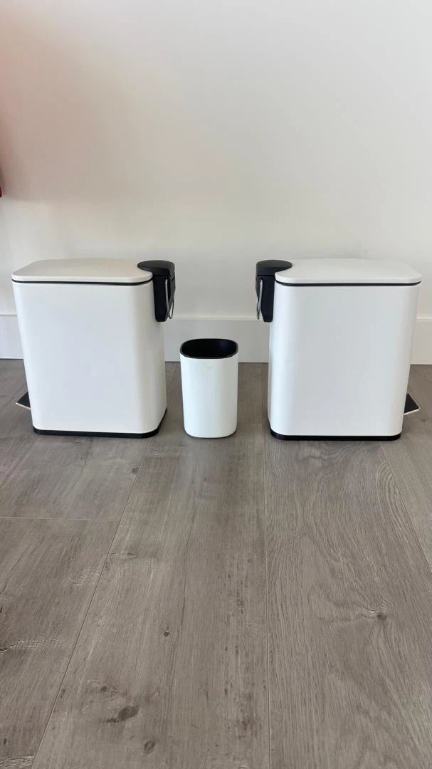 Set of Two Pedal Bins and Small Wastebasket - photo 3