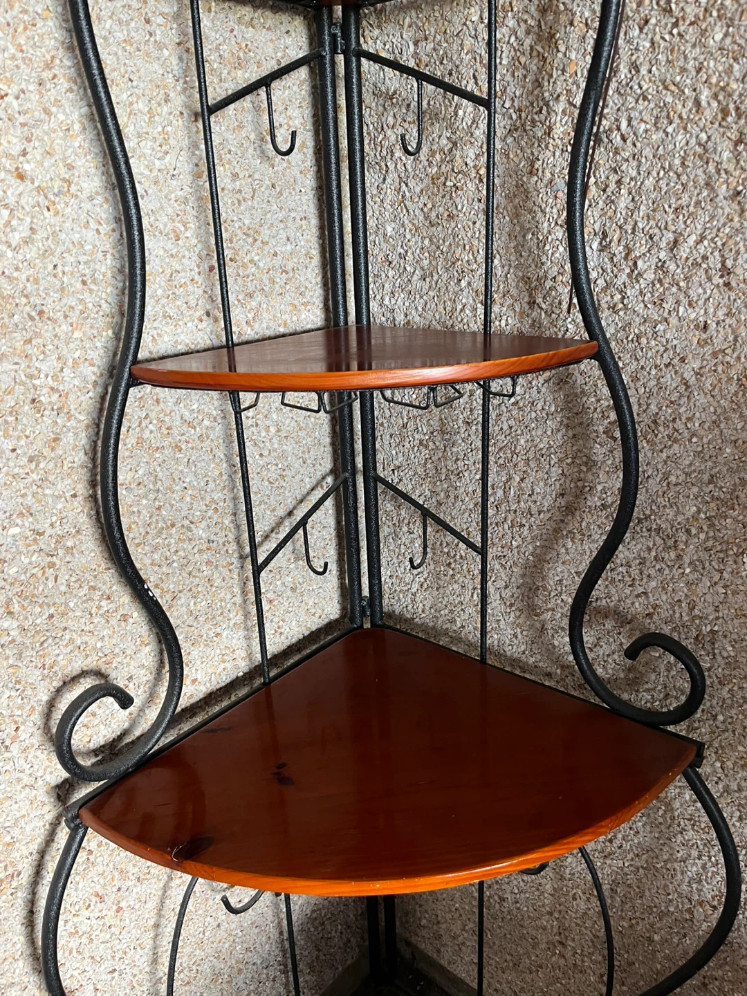 Metal and Wood Corner Shelf - photo 2