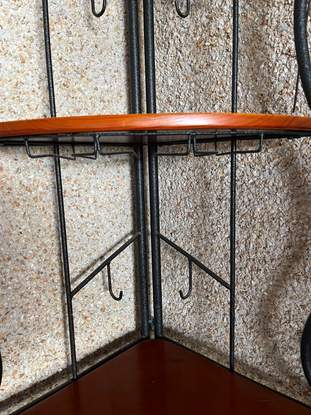 Metal and Wood Corner Shelf - photo 3