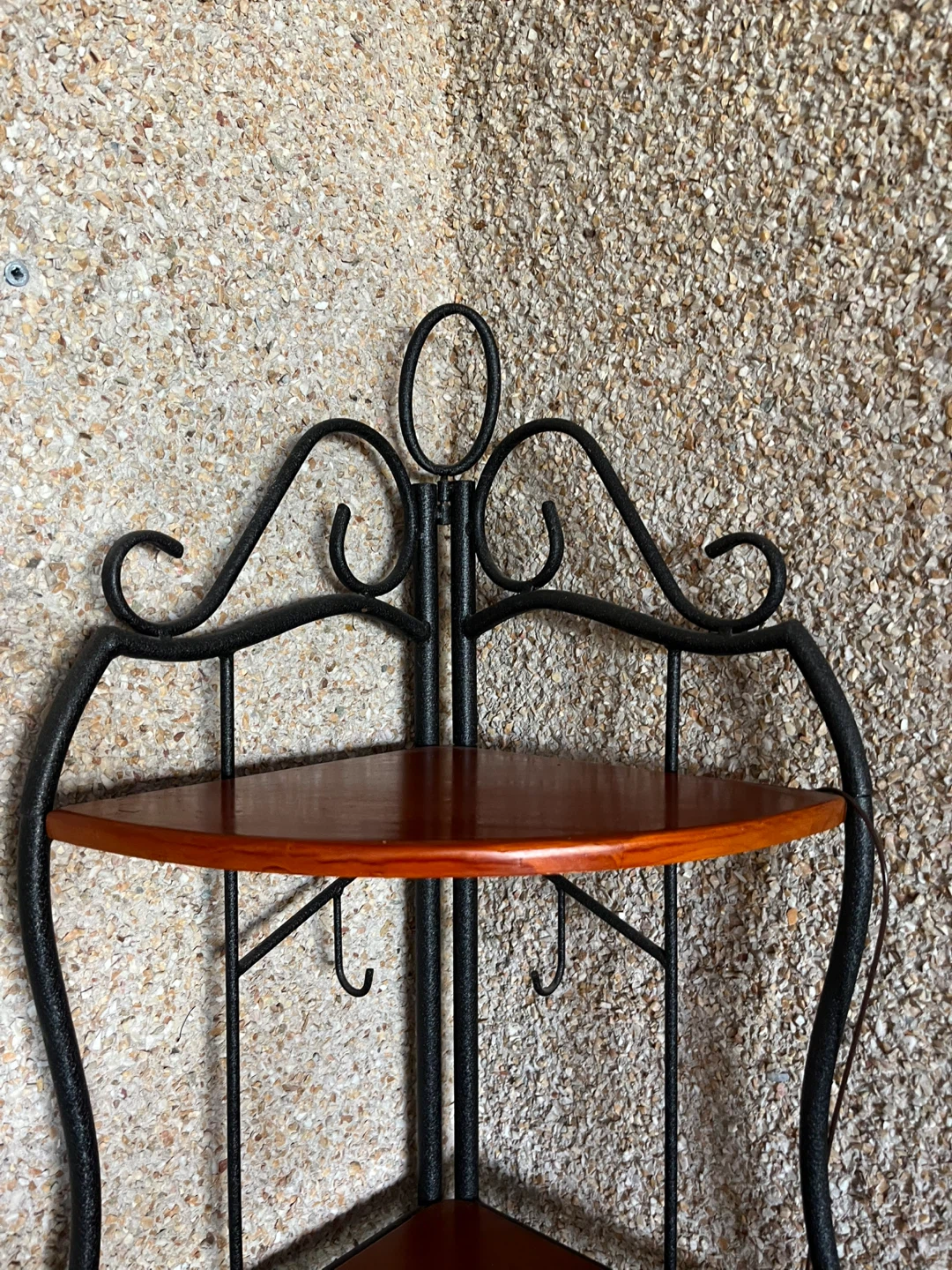 Metal and Wood Corner Shelf - photo 5