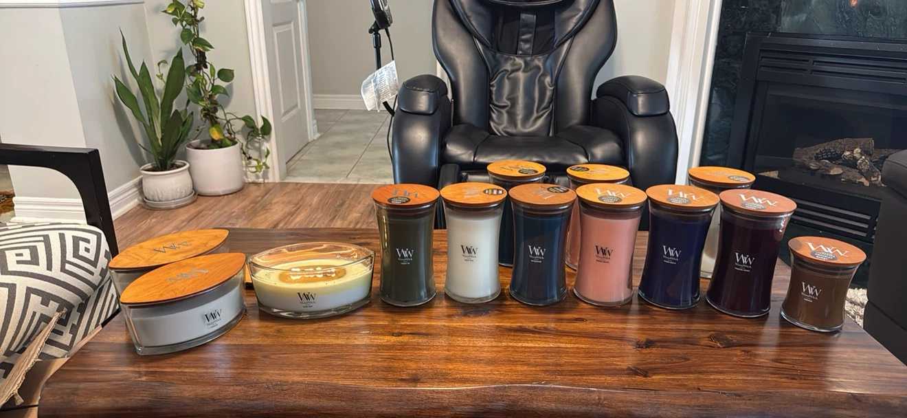Assorted WoodWick Candles