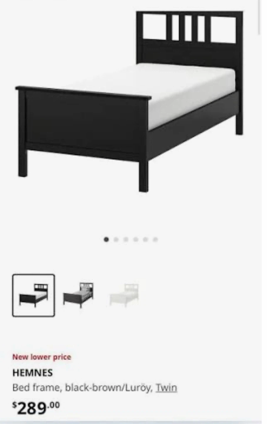 IKEA HEMNES Twin Bed Frame - photo 2
