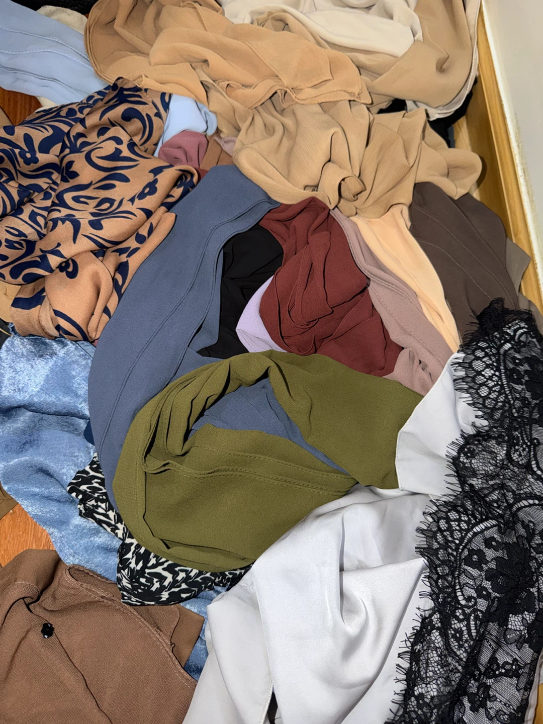 Assorted veiled Scarves/hijabs