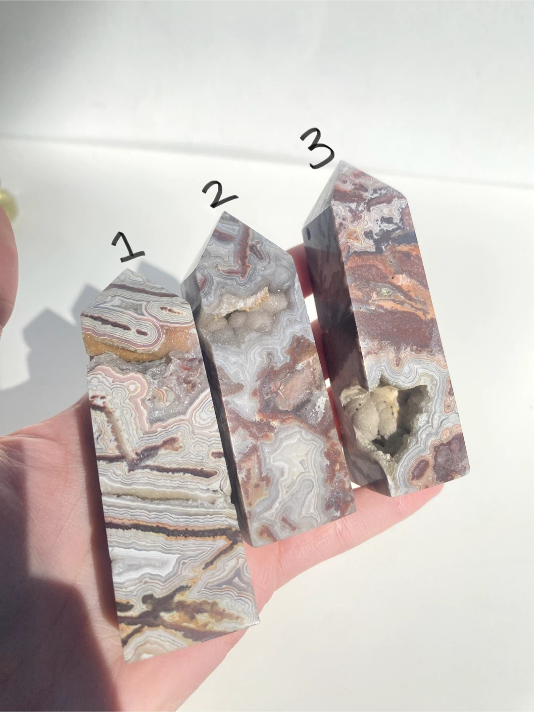 Crazy Lace Agate Crystal Points - photo 5