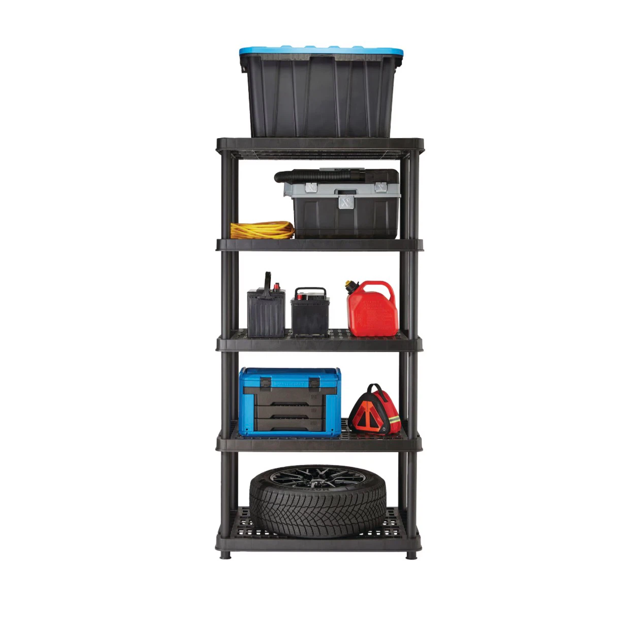 5-Tier Plastic Storage Shelving Unit - photo 2
