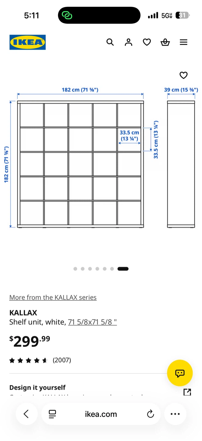 IKEA KALLAX Shelving Unit Black-brown - photo 3
