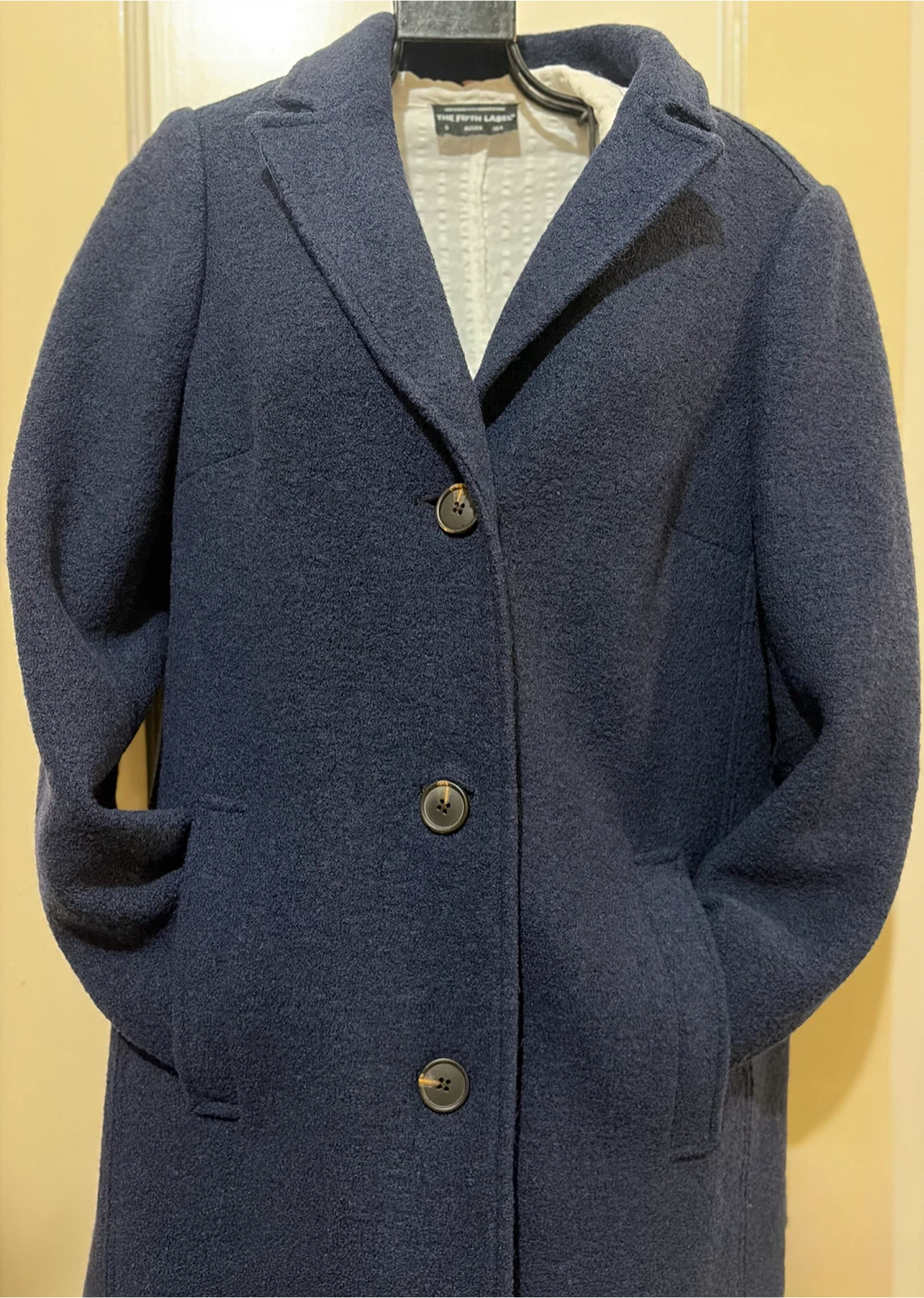 Boden Navy Wool Blend Coat - photo 3