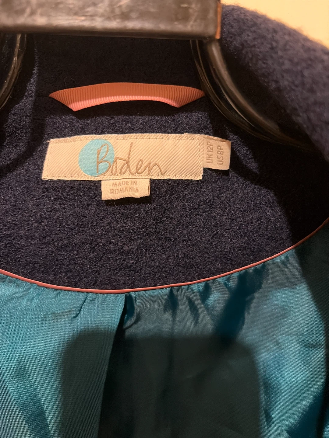 Boden Navy Wool Blend Coat - photo 5