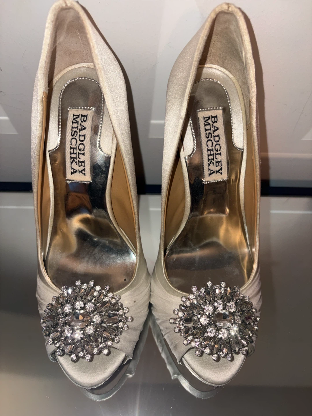 Badgley Mischka Embellished Heels