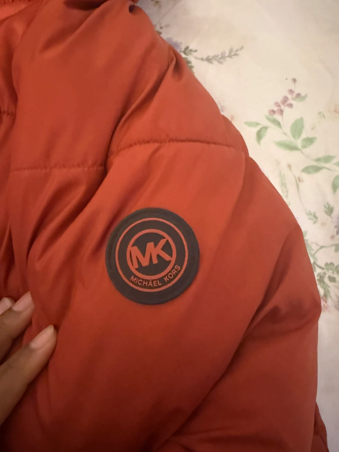 Michael Kors Orange Puffer Jacket- BOY Size XL (18/20)
