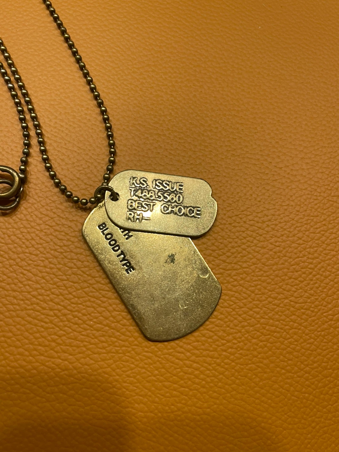 Vintage style military tag necklace - photo 2
