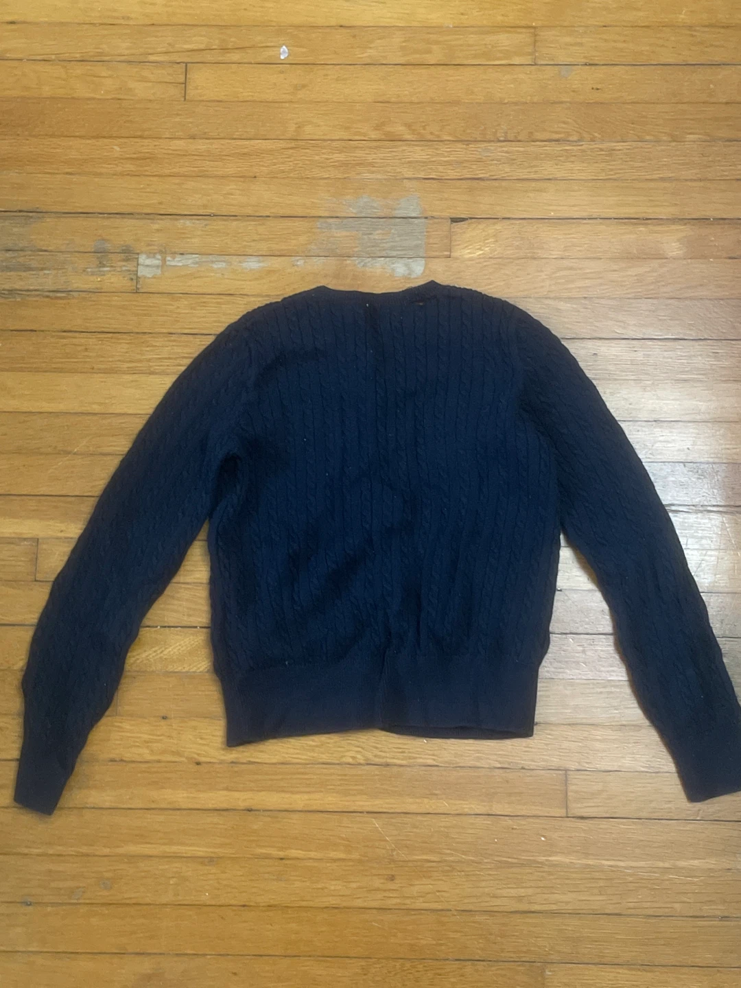 For kids, Polo Ralph Lauren Navy Cable Knit Cardigan - photo 2