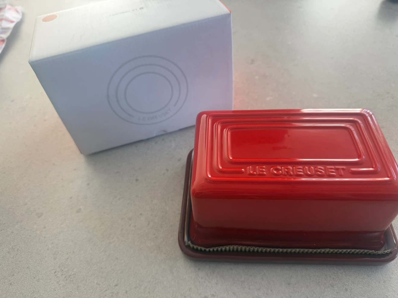 Le Creuset Cerise Butter Dish