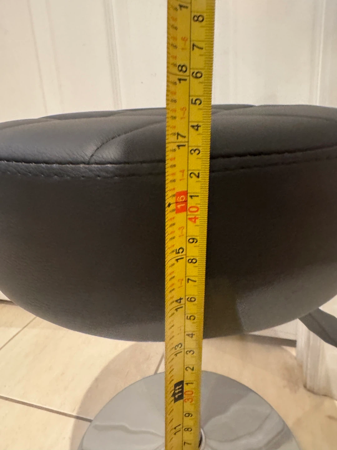 Adjustable Black Bar Stool - photo 5