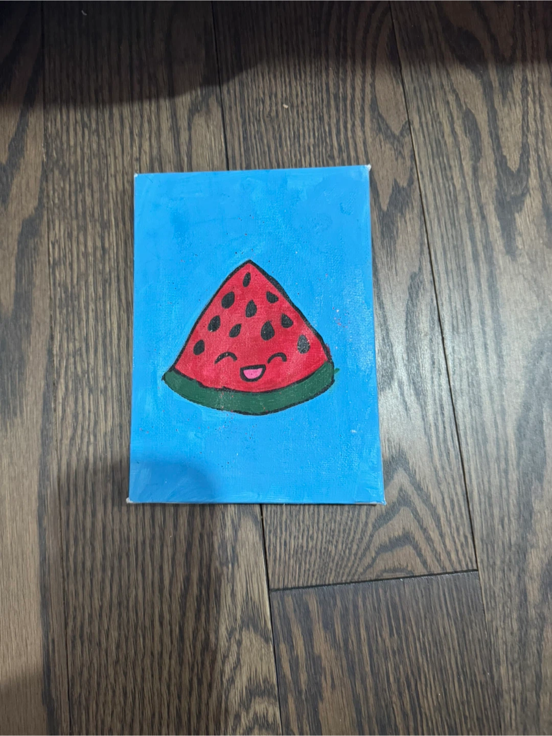 Hand-painted Watermelon Canvas Art