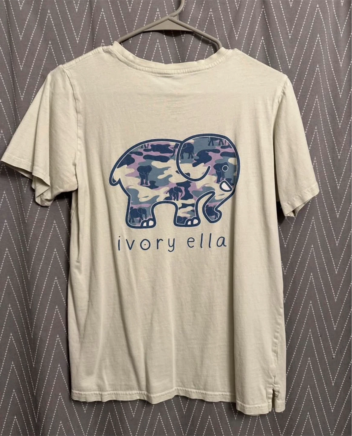 Ivory Ella Camo Elephant T-shirt - photo 2