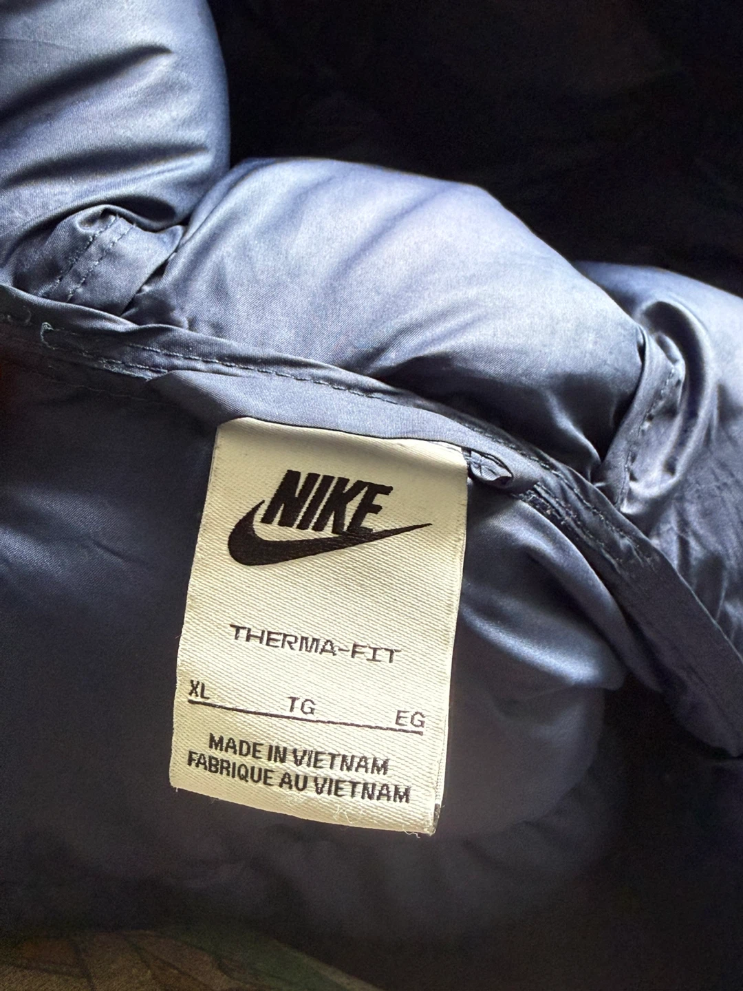 Nike Therma-Fit Puffer Jacket Navy Blue- BOYS size XL (18/20) - photo 2