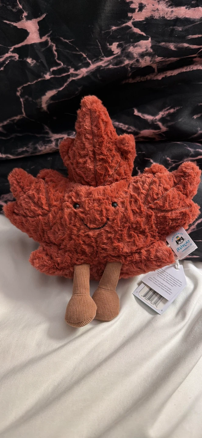 Jellycat maple tags on