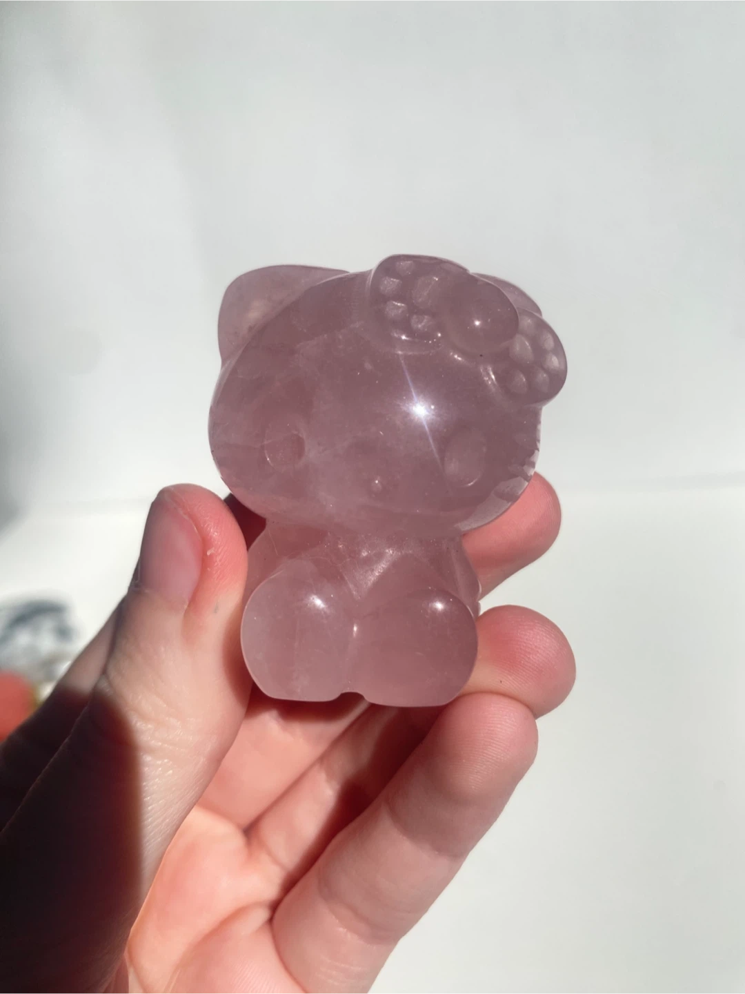 Hello Kitty Rose Quartz Carvings - photo 4