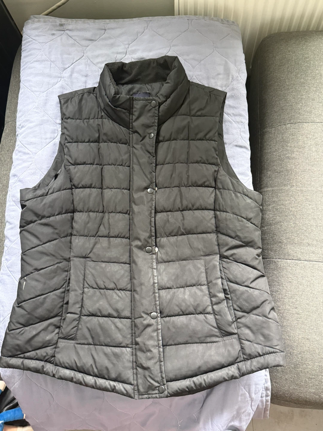 Gap Quilted Puffer Vest Black