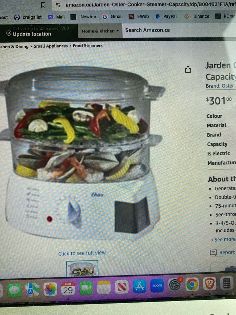 Oster Digital Food Steamer