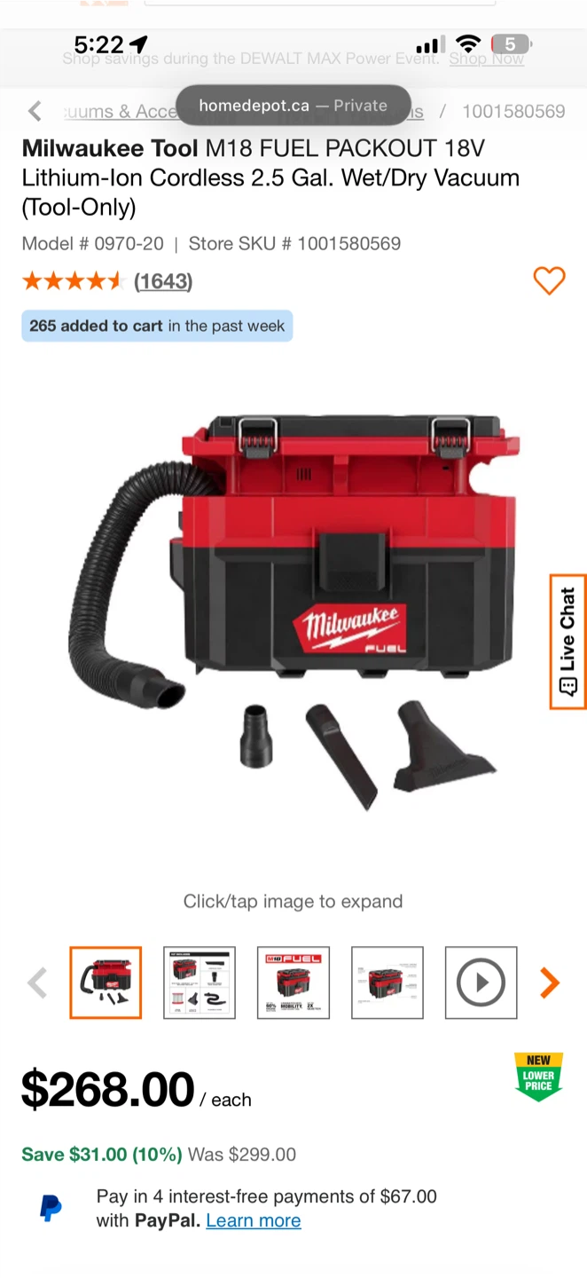 Milwaukee M18 FUEL 2.5 Gal Wet/Dry Vacuum (0970-20) - photo 4