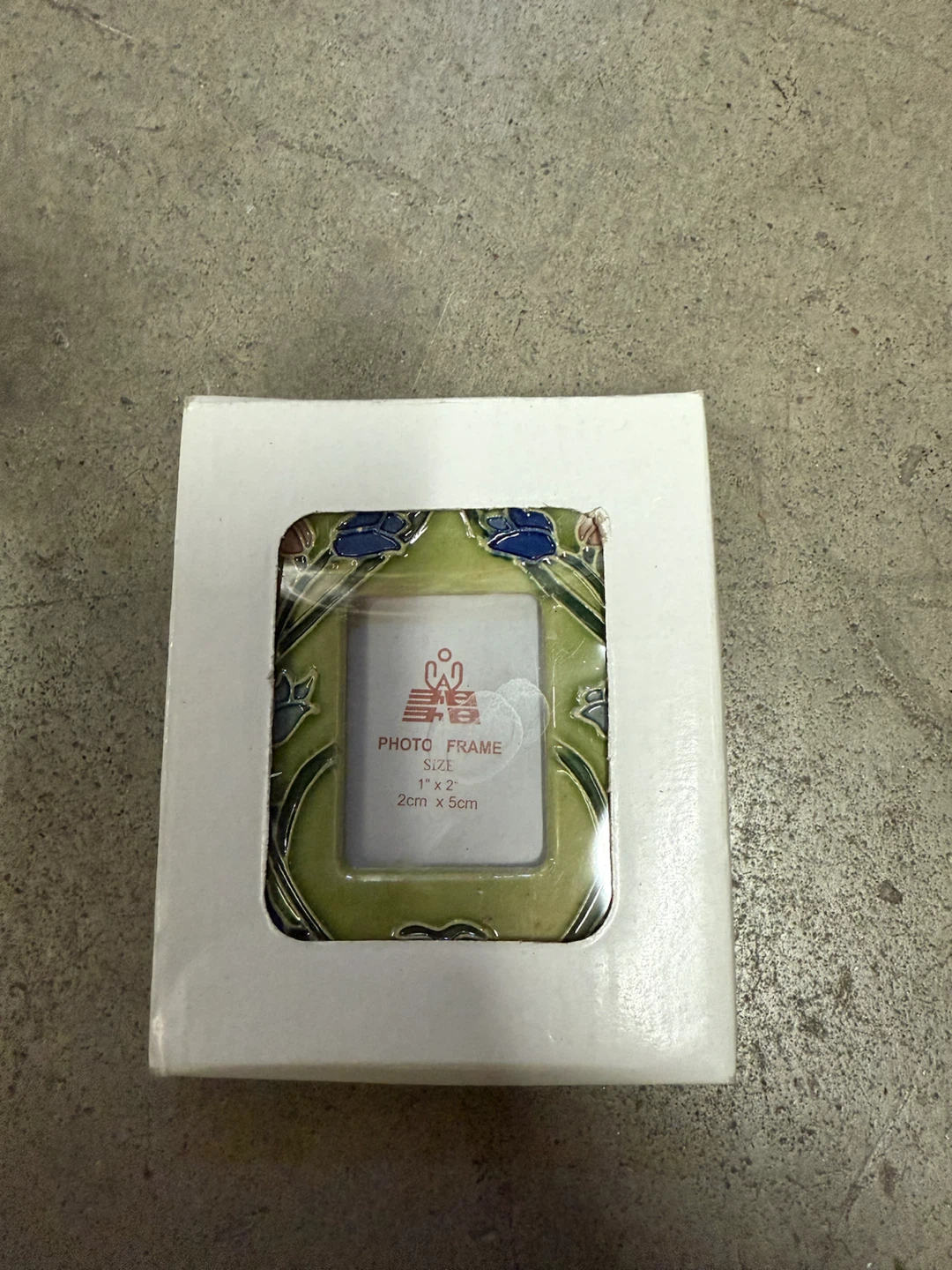 Vintage Floral Ceramic Picture Frame size 1” x 2” Photo NEW - photo 4