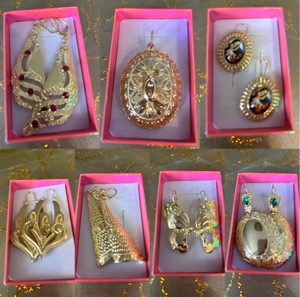 Assorted Gold-Tone Fashion Earrings
