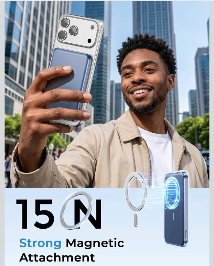 5000mAh Ultra Slim Magnetic Power Bank - photo 3