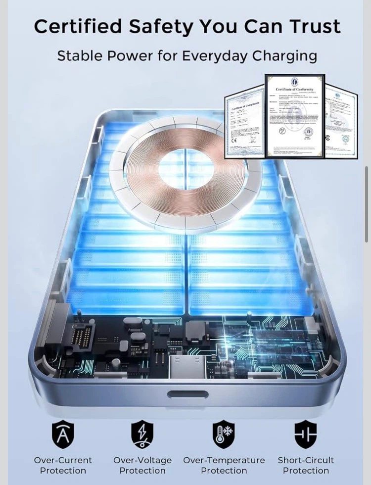 5000mAh Ultra Slim Magnetic Power Bank - photo 4