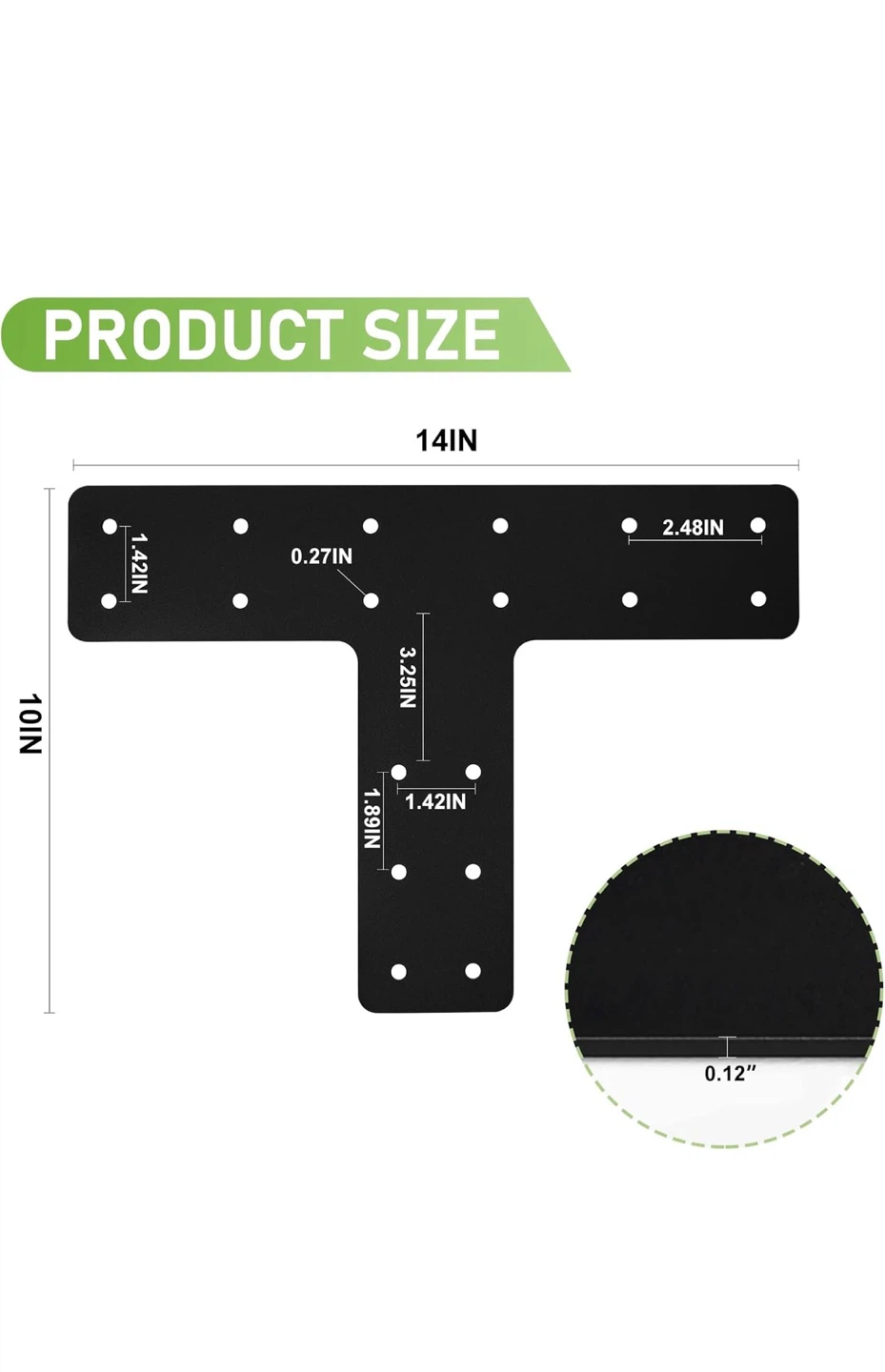 T-Bracket for Pergola Posts, 4 Pack - photo 2