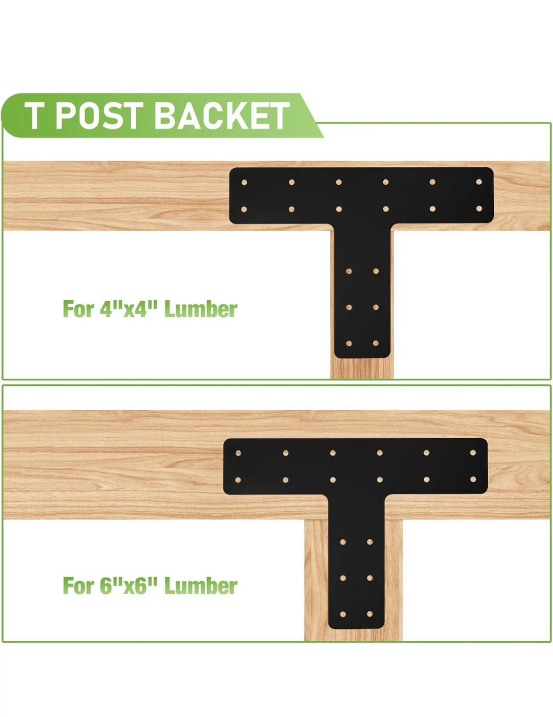 T-Bracket for Pergola Posts, 4 Pack - photo 3