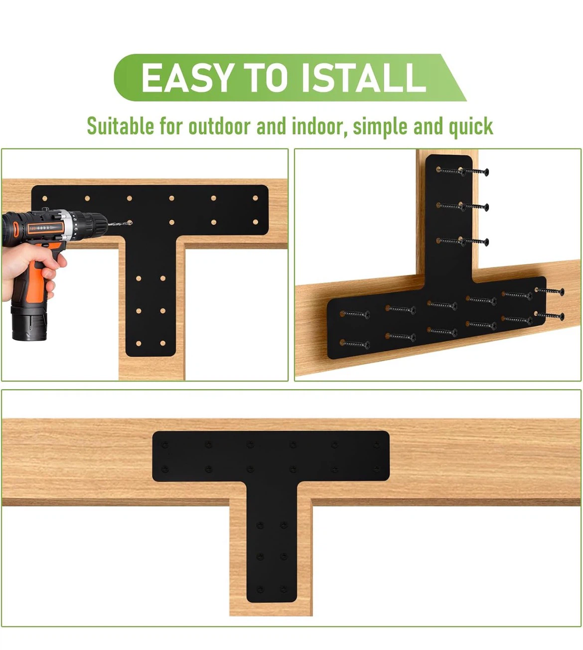 T-Bracket for Pergola Posts, 4 Pack - photo 4