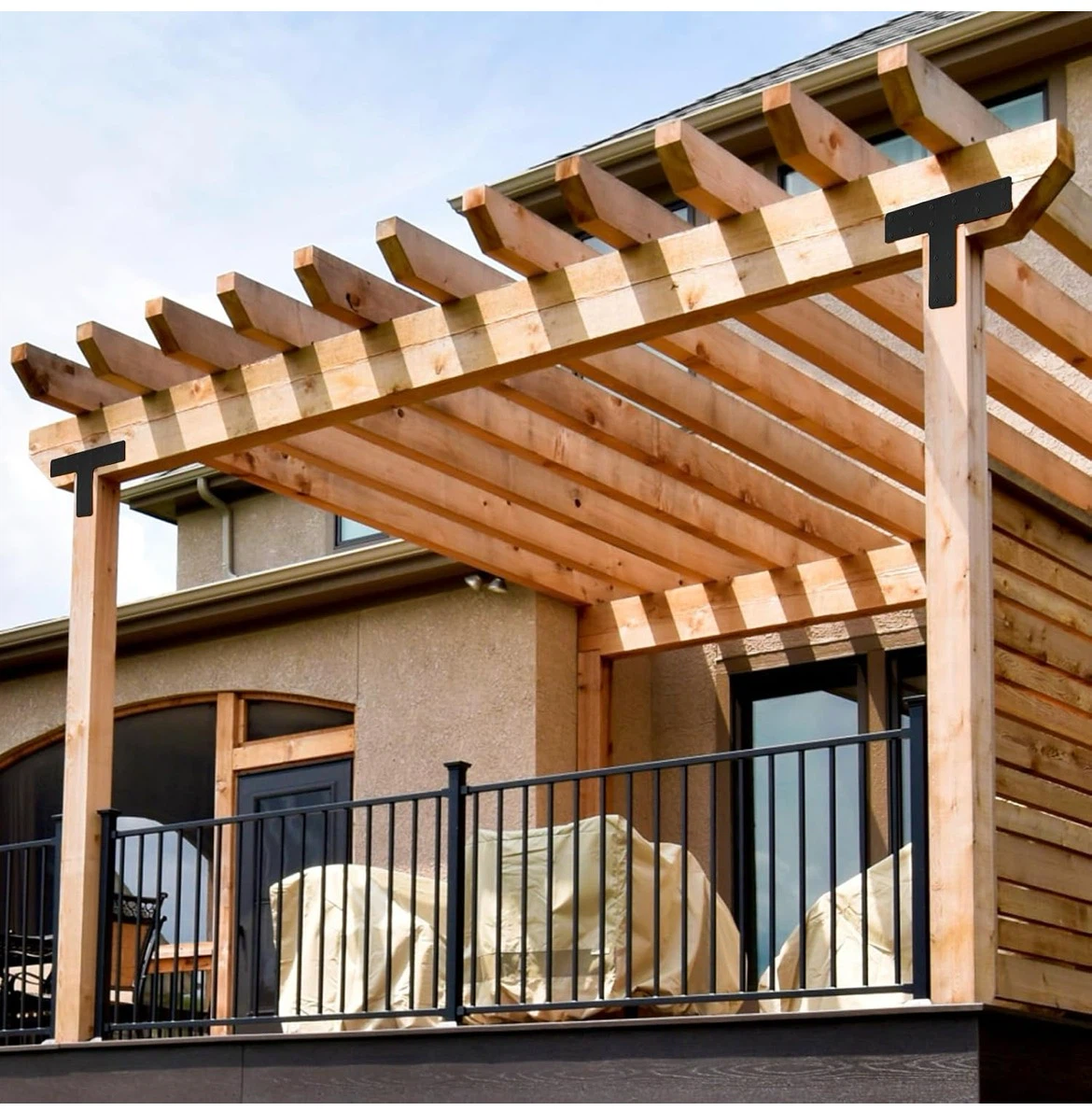 T-Bracket for Pergola Posts, 4 Pack - photo 5