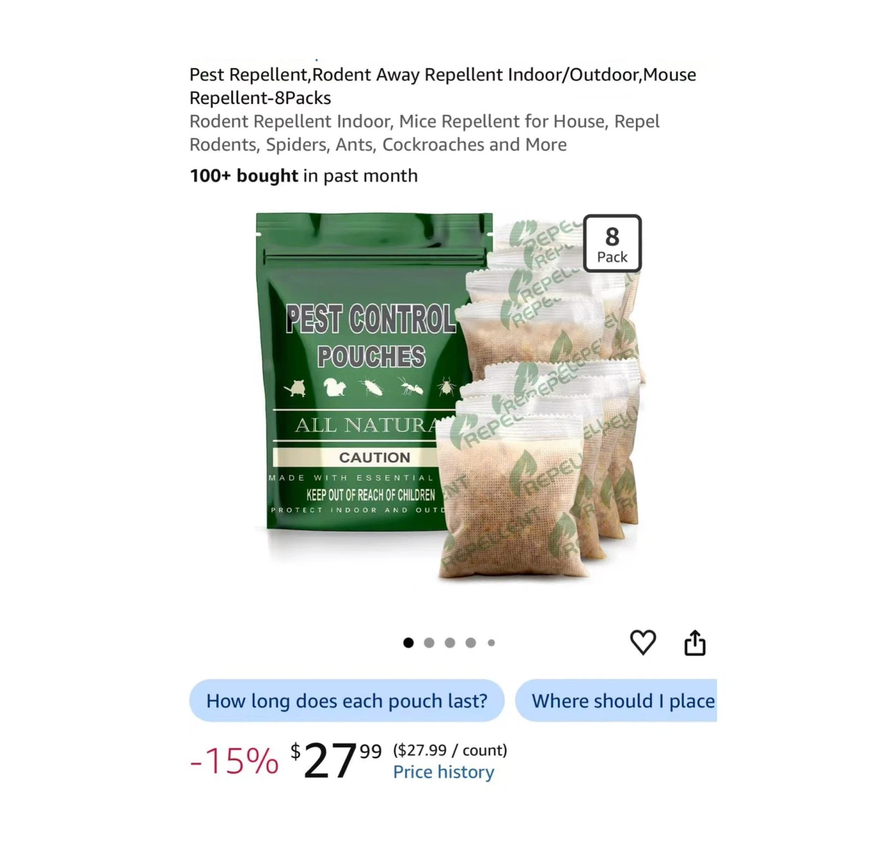 Brand new Pest Repellent,Rodent Away Repellent