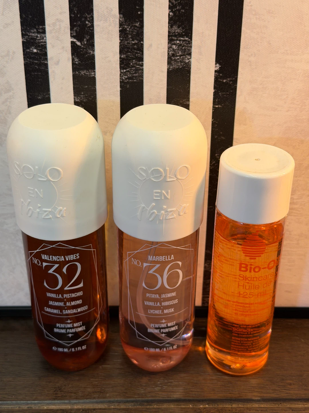 Solo en Ibiza Perfume Mists and Bio-Oil