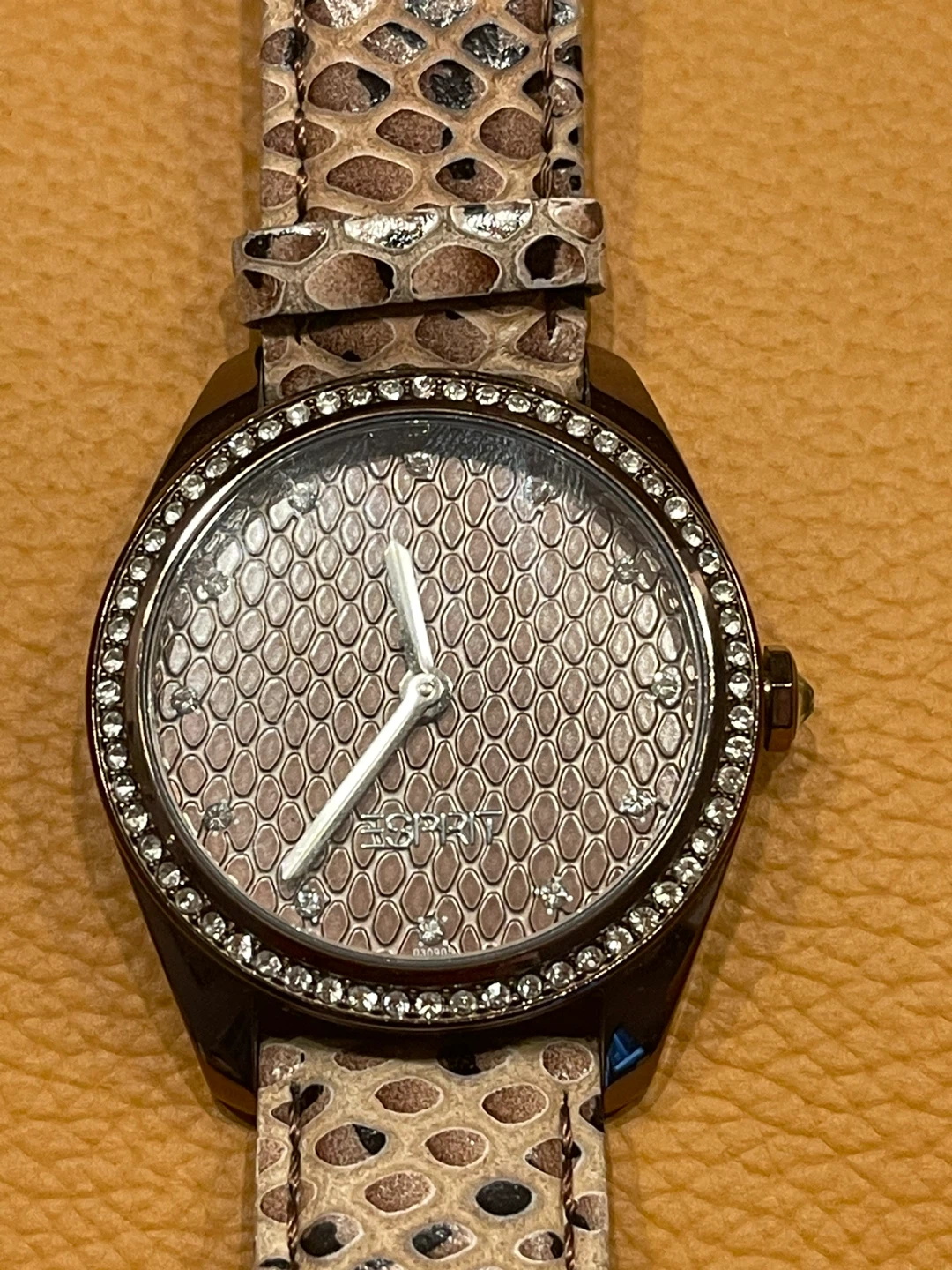 Esprit Women's Snake Print Leather Watch