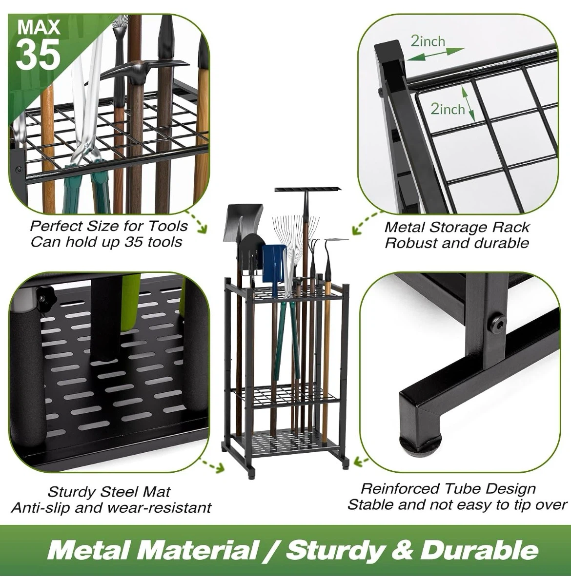 STTORABOKS Garden Tool Rack - photo 3
