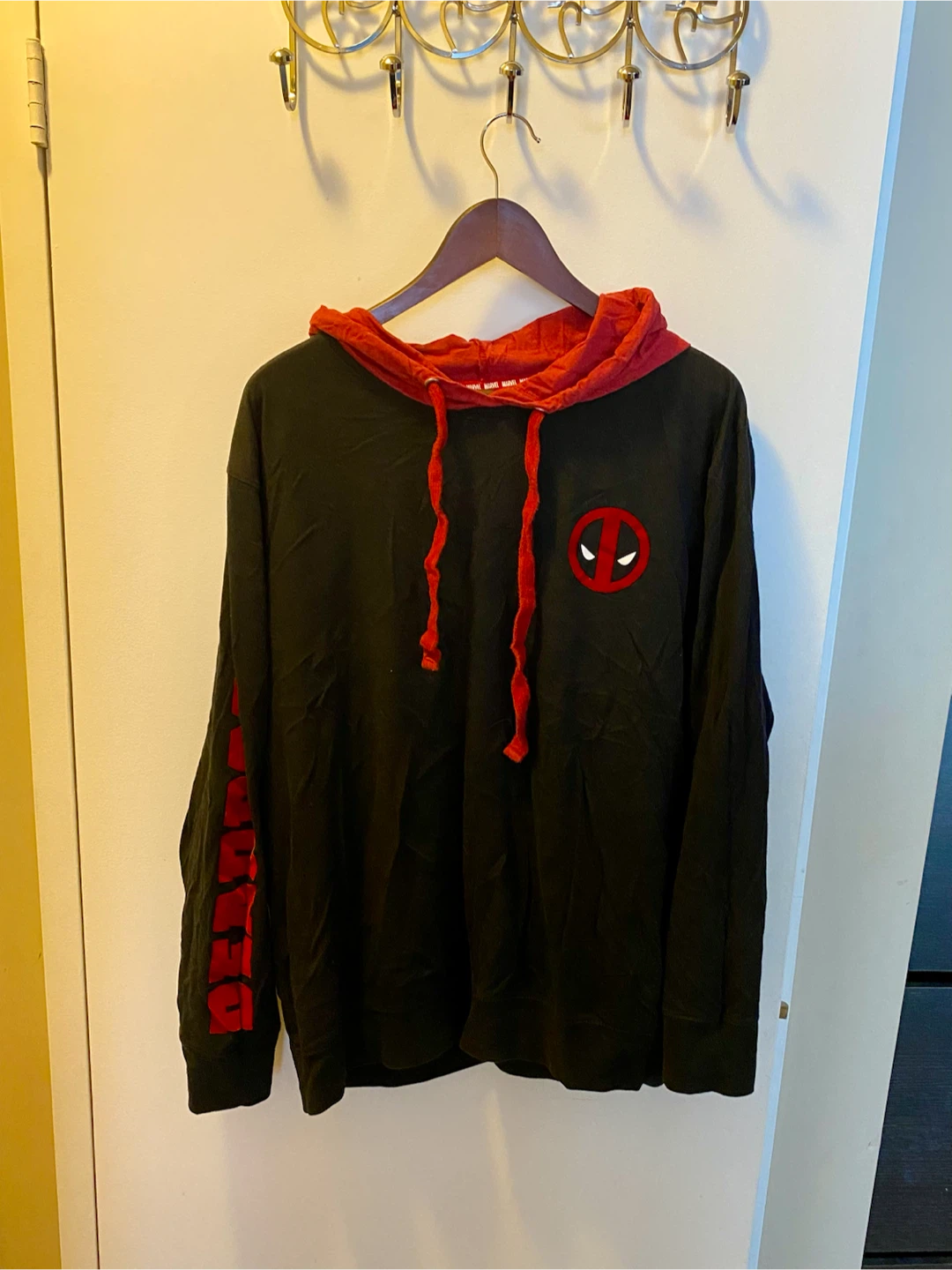 Marvel Deadpool Black and Red Hoodie