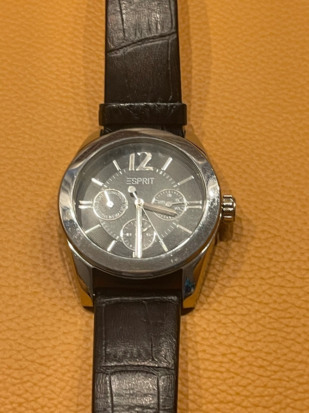 Esprit Watch with Black Leather Strap - photo 2