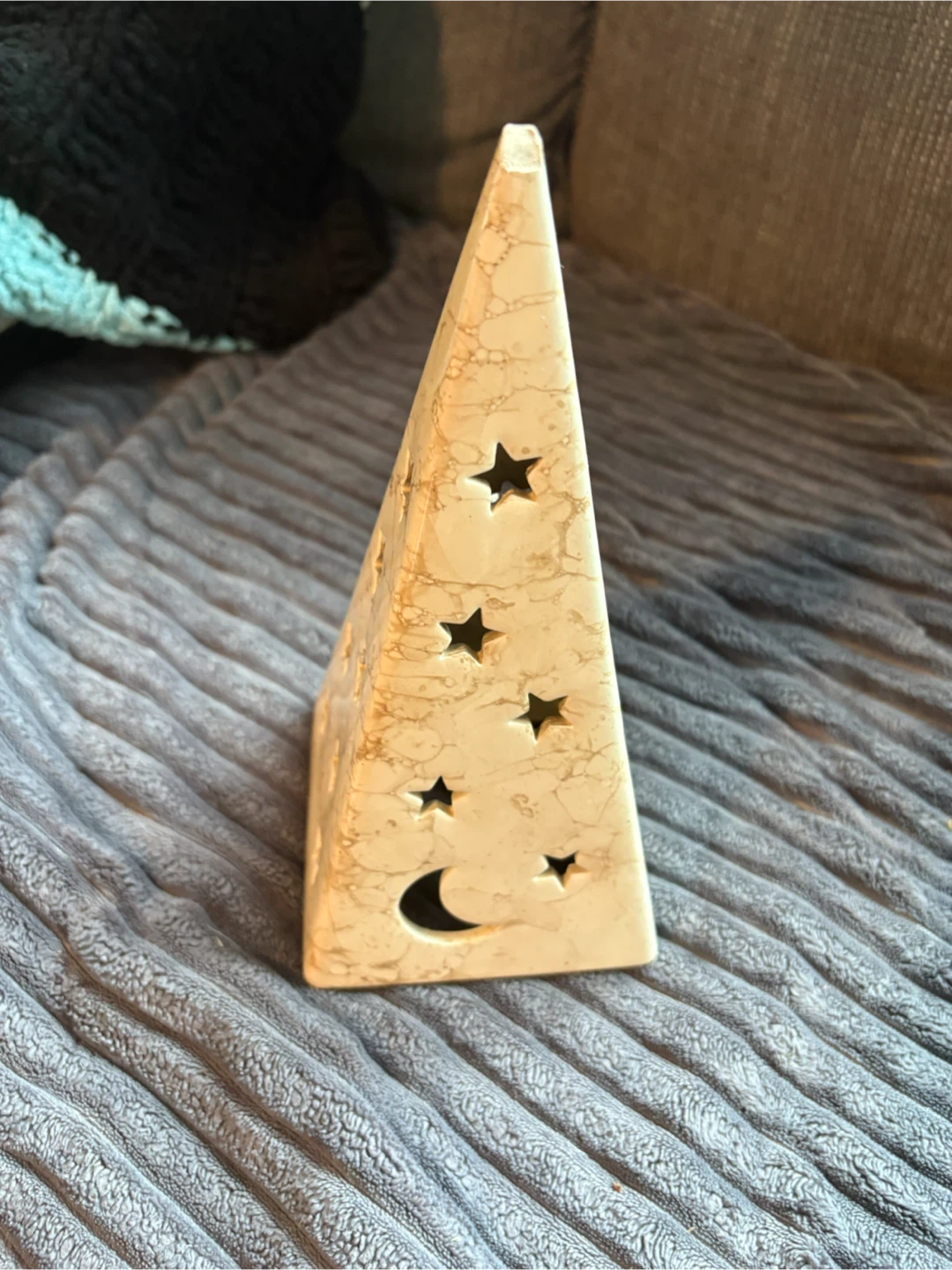 Ceramic Star and Moon Tea Light Holder