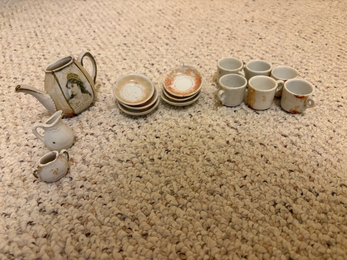 Vintage Ceramic Child's Tea Set