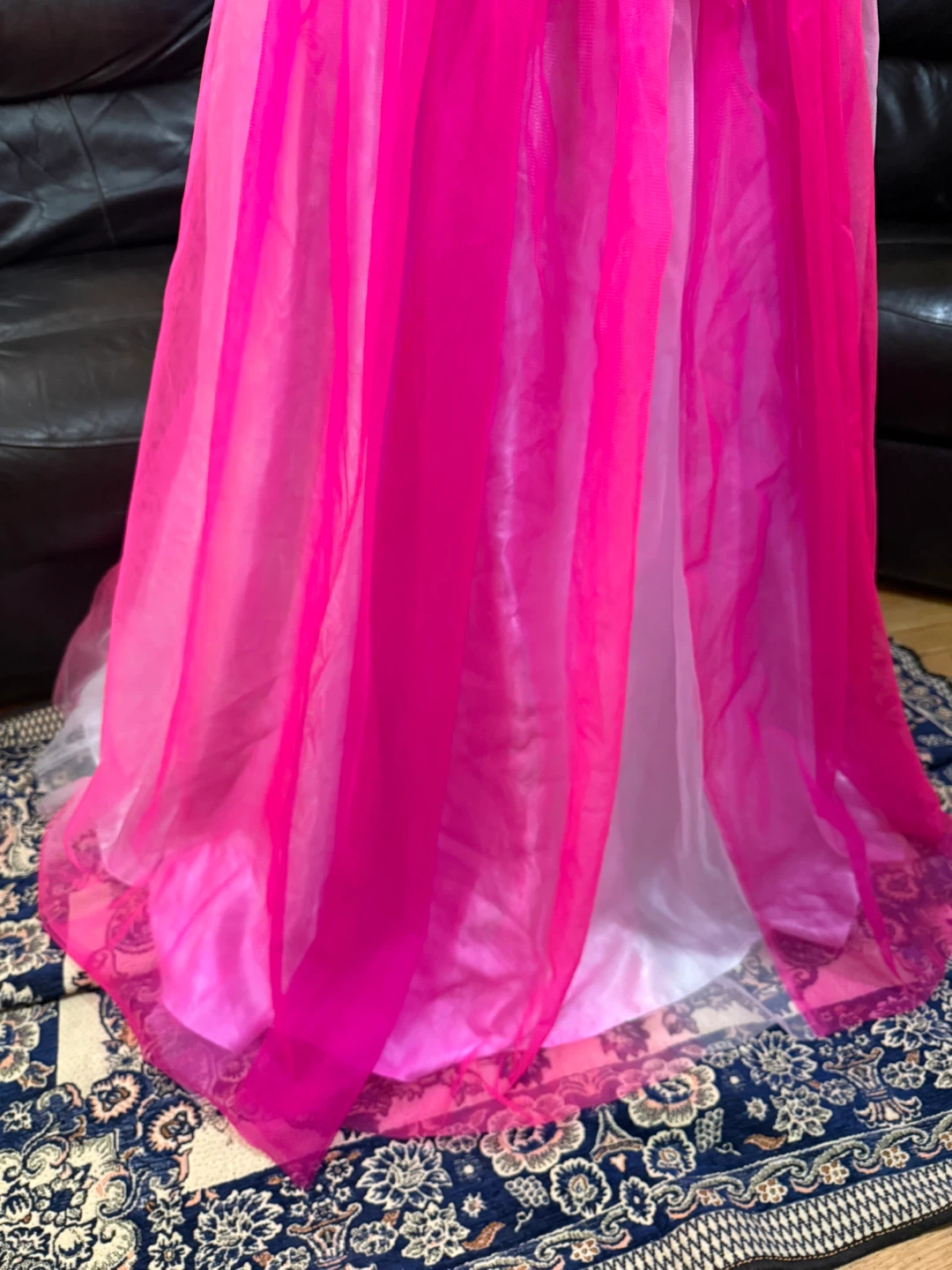 Precious formals Bright Pink & White rhinestone embellishments - photo 4