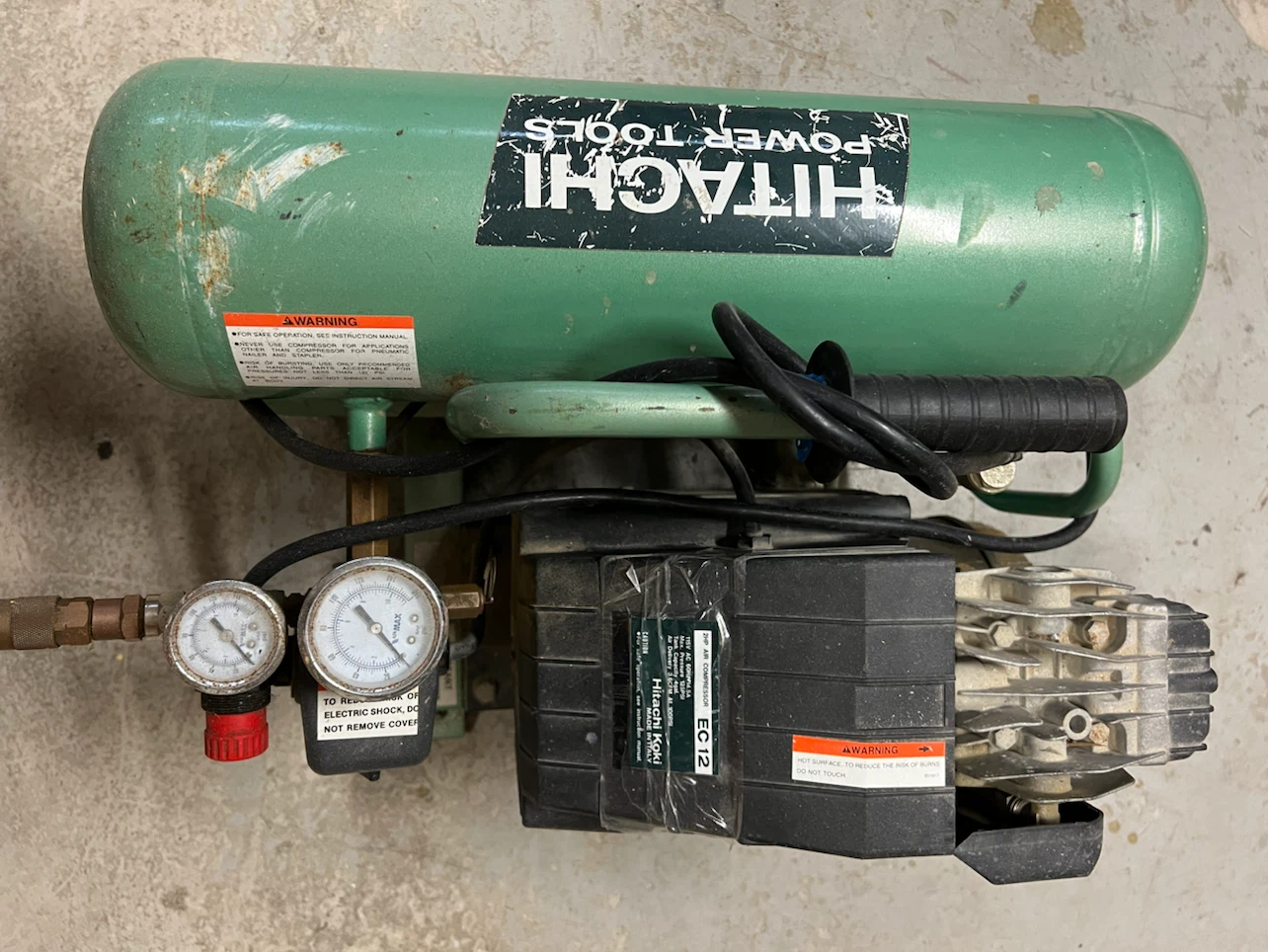 Hitachi EC 12 2HP Air Compressor