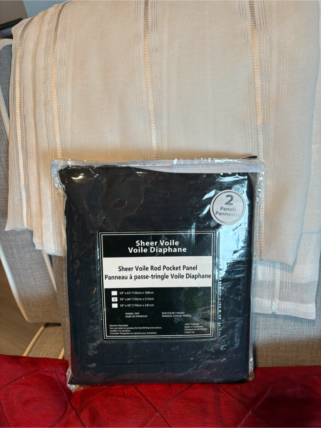 Sheer Voile Rod Pocket Panels - photo 2