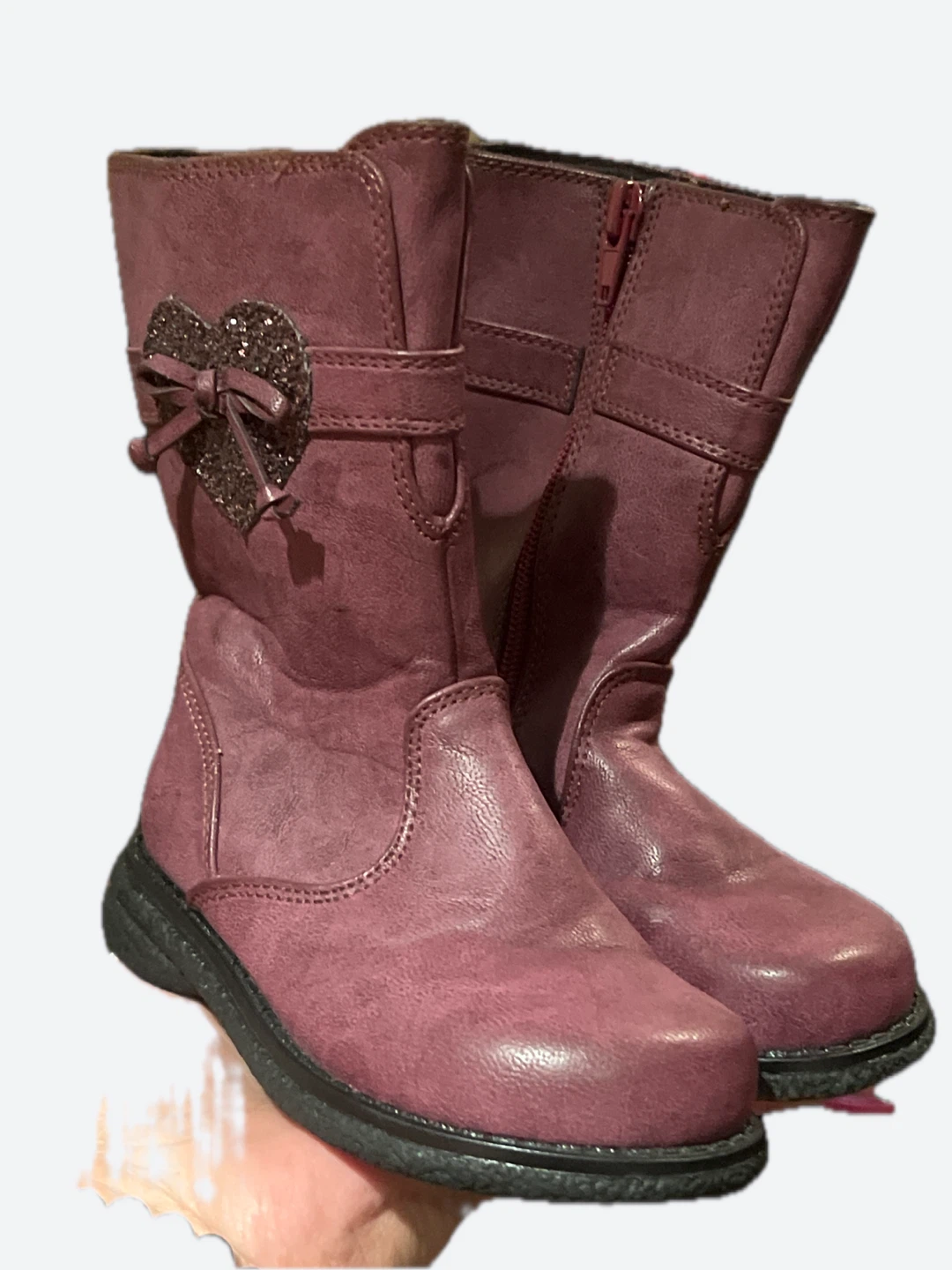 Girls' Purple Boots Size 8