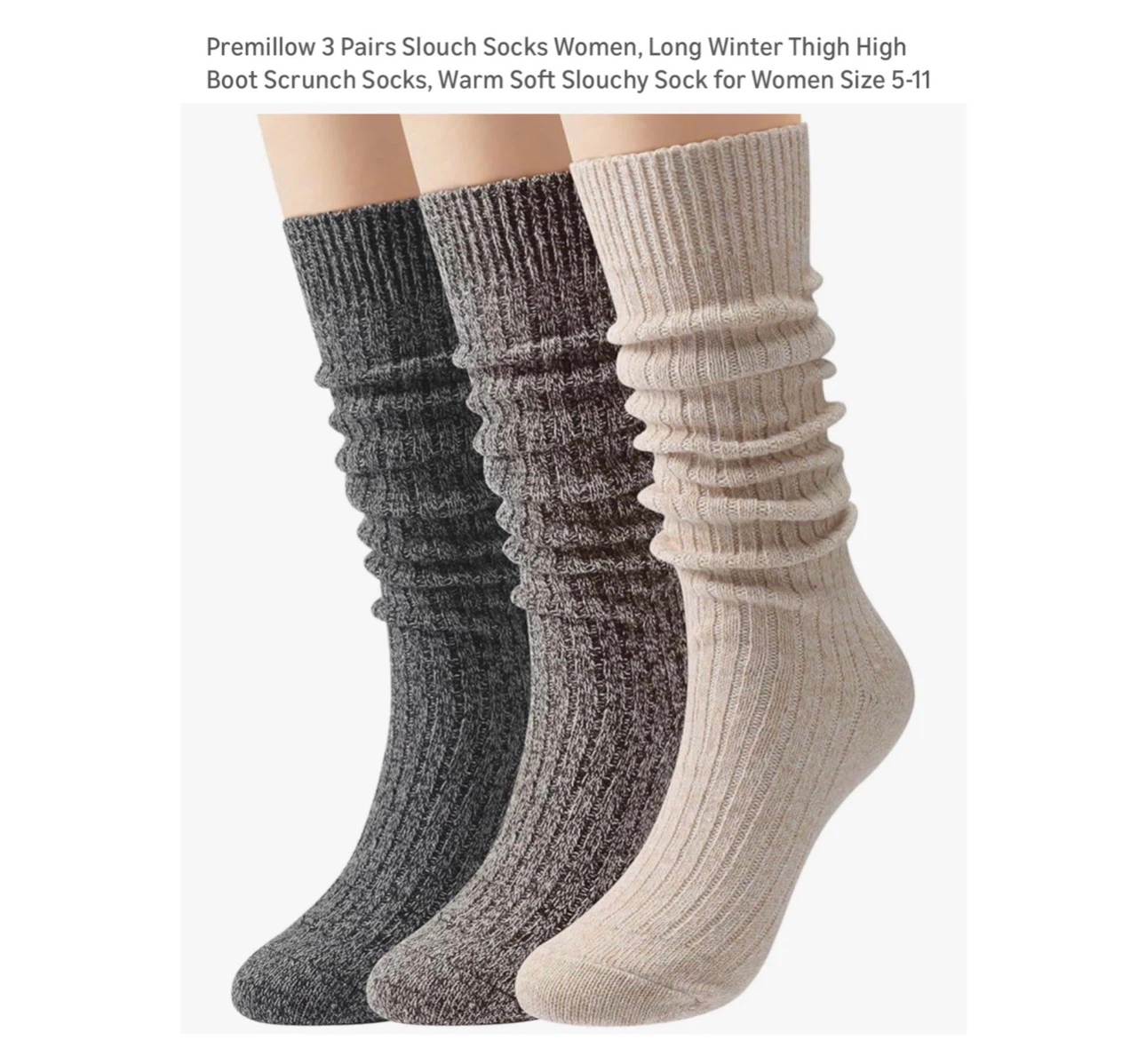 Brand new Slouchy Socks for Women